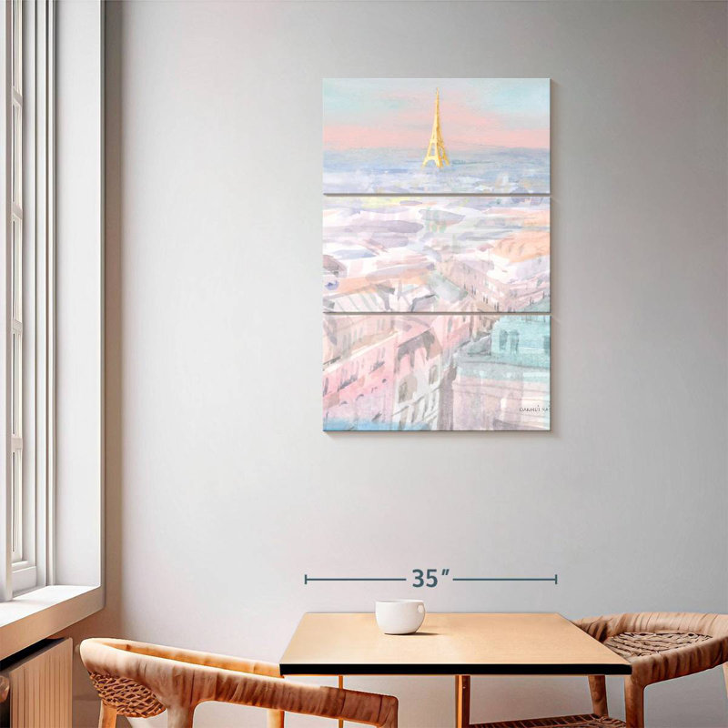 Nicci Pastel Paris VI, 57" H x 36" W