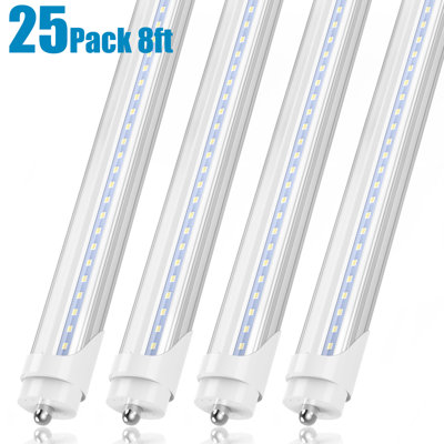 45 Watt (450 Watt Equivalent), T8 LED, Non-Dimmable Light Bulb, Cool White (6000K) Base