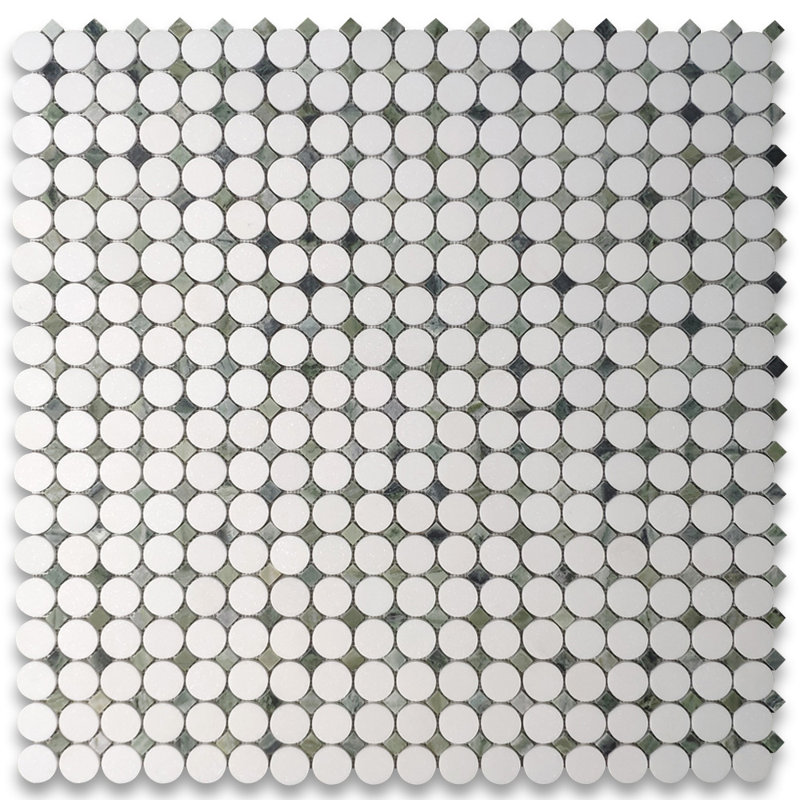 11" x 11" Marble Mosaic Wall & Floor Tile