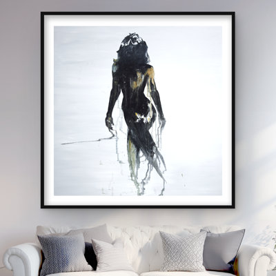 Abstract Woman Silhouette Framed Print | Romantic Home Decor