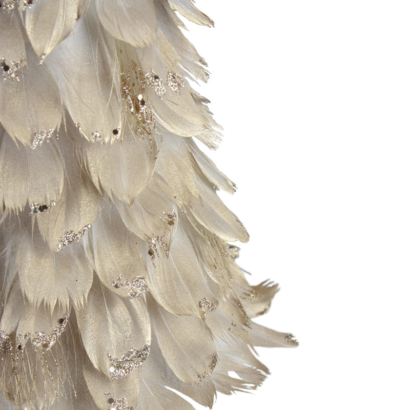 Arbre de Noël Feather Cone, H 14,5 po x l 7 po x P 7 po