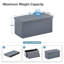 Repose-pieds de rangement capitonné en similicuir de 30 po Markeitha-848903079