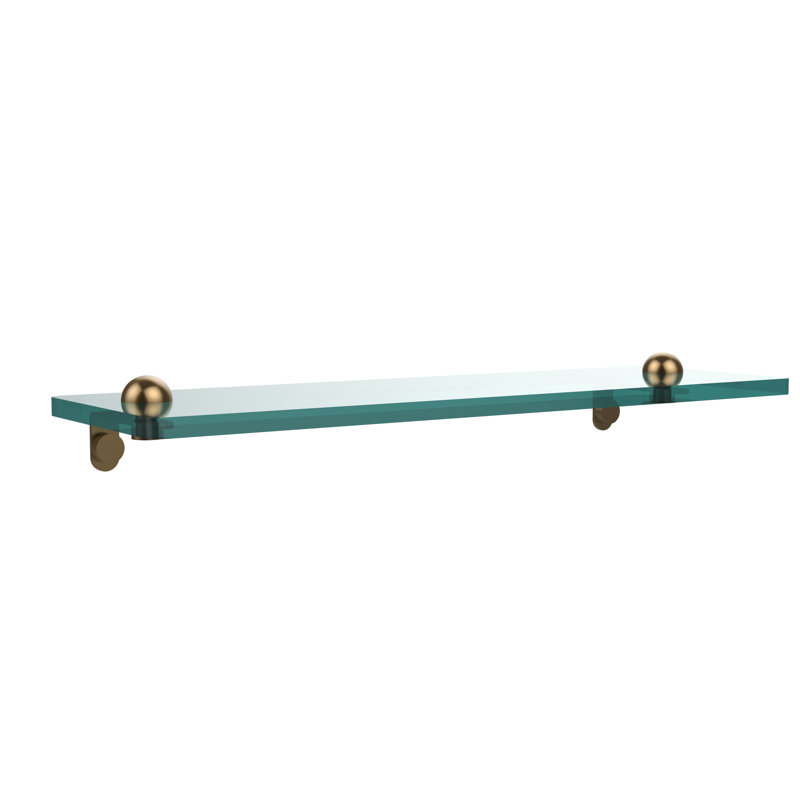 Gober Bracket Shelf, 16", Brushed Bronze