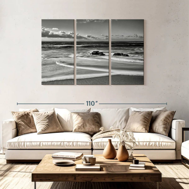 Sebbie Whispering Sands Beach, 48" H x 74" W