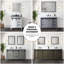 Meuble-lavabo double P 22 po, comptoir en marbre de culture, ensemble de robinet et miroirs 30 po-1549530557-1549530559