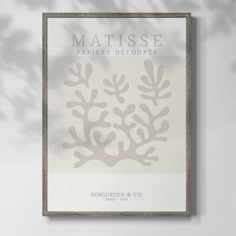 Matisse CDxxviii, reproduction d'art encadrée - bois massif, H 30 po x l 24 po