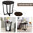 17 Stories 2-Tier Round End Table with Shelf and Metal Frame-890668915