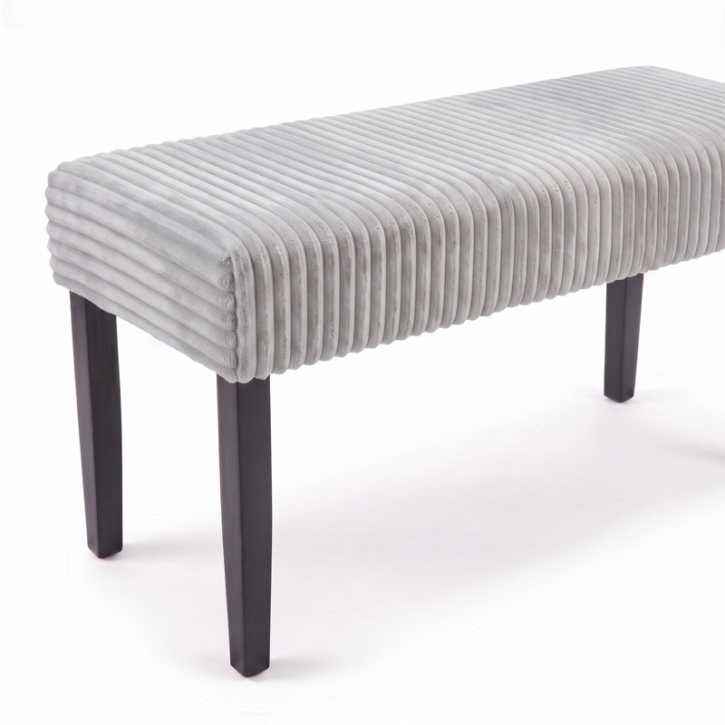 Guymon Dining Bench, Light Gray