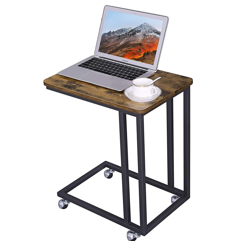 Adamo C Table End Table, Brown/Black