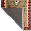 Tapis décoratif à motif tissé vert et orange-2024341956