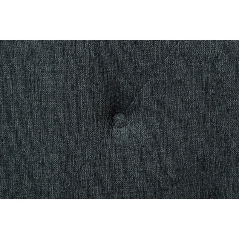 Lit plateforme tapissier Landreneau, Gris, Simple