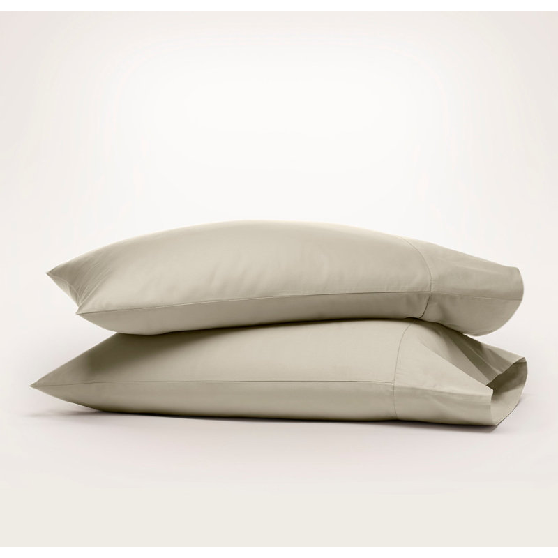 Signature Washed Pillowcase Set, Oak, Standard Pillowcase
