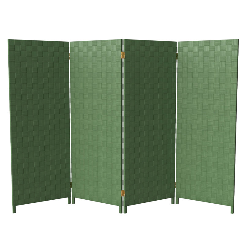 Paravent de jardin extérieur pliant, 4, Vert, H 47 po