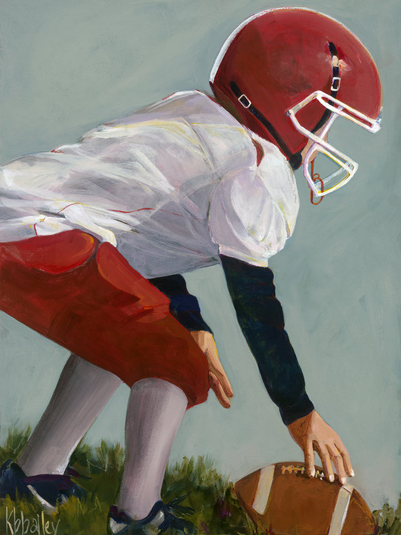 Art sur toile Lila Football Star 2, H 24 po x L 18 po x l 1,25 po
