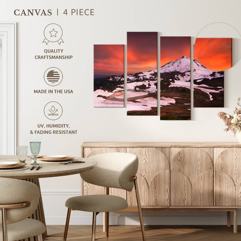 Alvord Snowcapped Mount Baker, 42" H x 68" W
