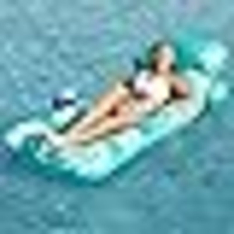 Inflatable Pool Float Adult - Pool Floaties Lounger Floats Floating Chair Raft With Adjustable Backrest Cup Holders Water Floaty Lake Lounge Tanning Floats Beach Party Toys For Adults