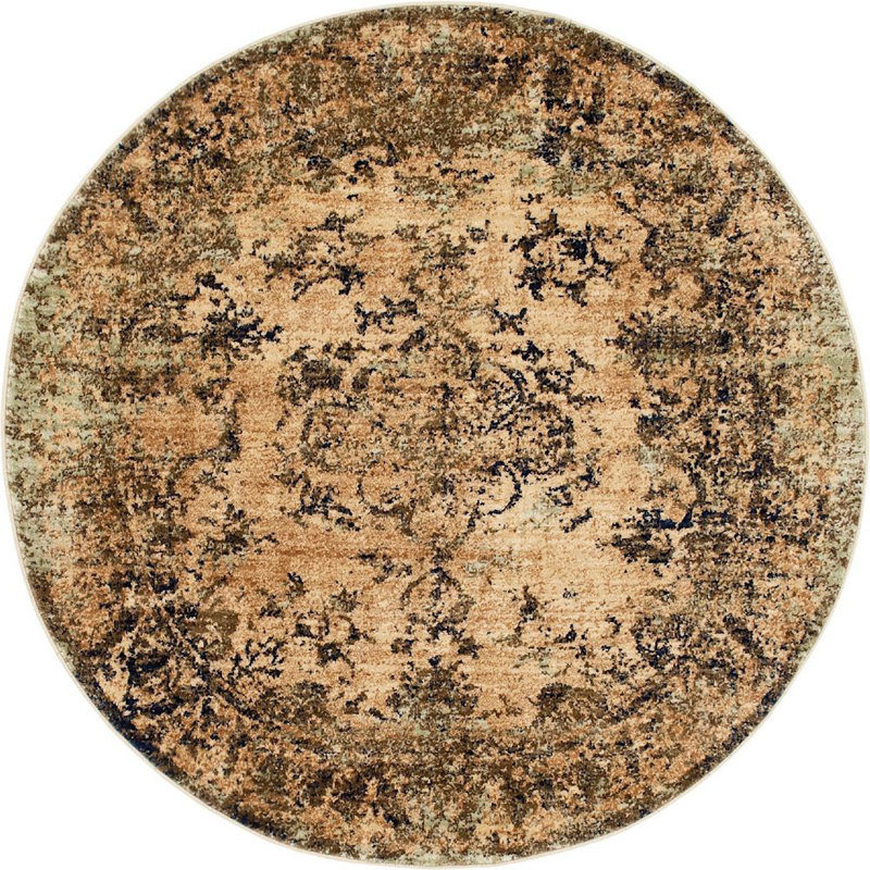 Garth Oriental Indoor Rug, Round 8'