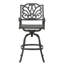 Tabouret pivotant en fonte d'aluminium