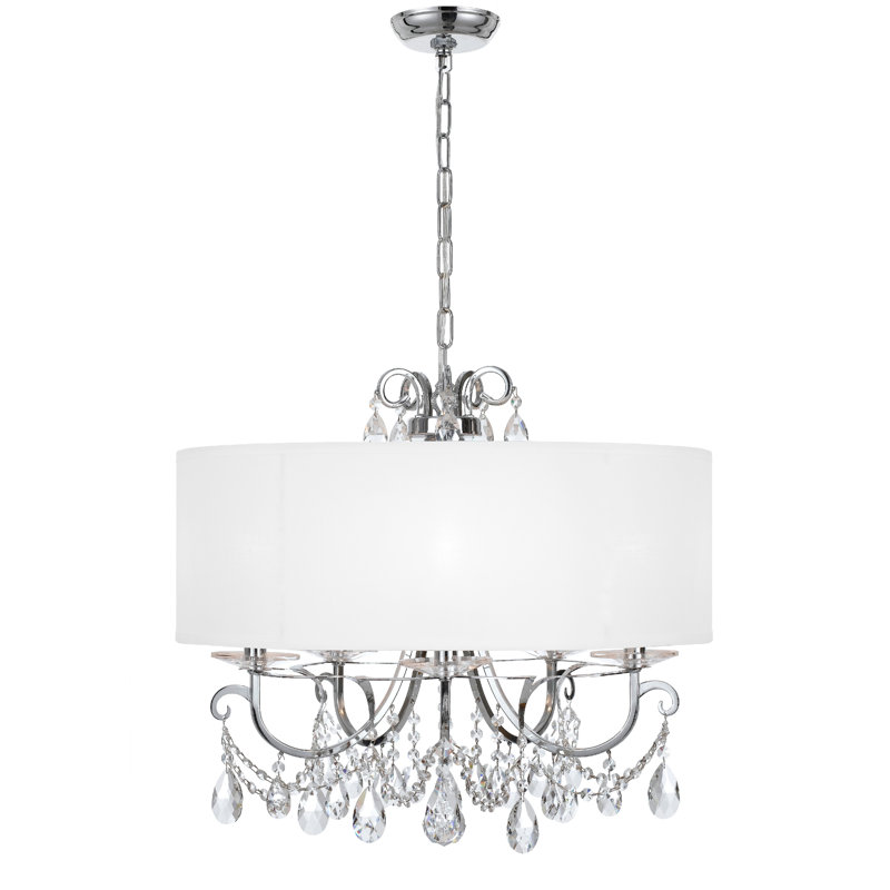 Elane 5 - Light Dimmable Drum Chandelier