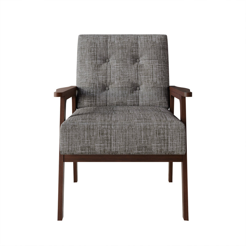 Chaise d'appoint en lin gris clair, Gris clair