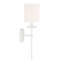 Meridian 1-Light Wall Sconce in White-713545679-713545676