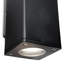 Black 14.8cm H Outdoor Armed Sconce