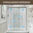 44-48" W x 70" H Framed Double Sliding Shower Door with with 1/4"(6mm) Explosion-Proof Clear Tempered Glass-92398400