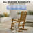 Outdoor Rocking Chairs set of 2, Patio All Weather HIPS Rocker for Lawn, Garen, Porch-848186014