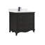 36" Cadet Finish Solid Wood Sink Vanity  With 1' Artificial Stone Top-25876159