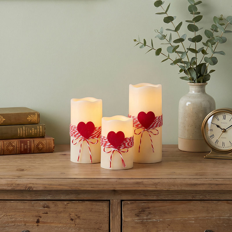 3Pcs LED Flameless Candles with Remote Control