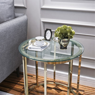 20.1*20.1*0.24" Tempered Glass Table Top, Clear, 1/4" Thick, Glossy Polished, Wear-, Heat-, , Impact-, For Many Tables 20" Inch Round Clear With And Impact- Edge, To Wear, Heat, Corrosion, Various