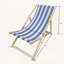 Ensemble de 2 chaises longues pliantes Populus