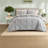 -Piece Queen Bedding Sets, Polyester Microfiber, Modern Grey Bedroom