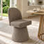 6 - Person Dining Table Sets With Extendabe Oval Table & 6 Upholstered Tweed Swivel Chairs-1430668246