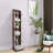 5-Tier Free Standing Bookshelf Narrow Bookshelf Storage Rack  With Adjustable Shelves
