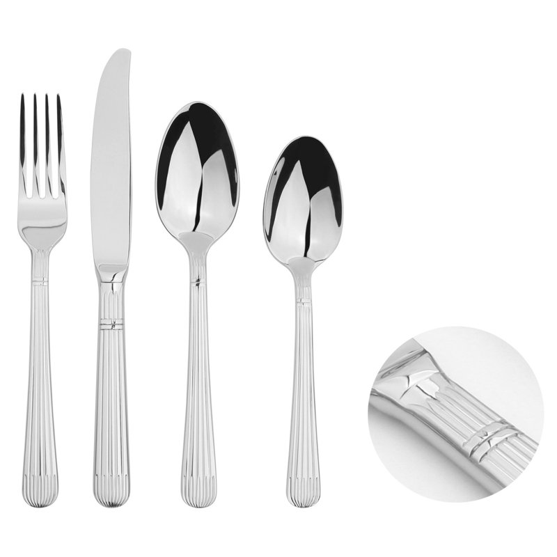 Cutlery Sets Stainless Steel 18/8 Catering Papyrus 4pc Set