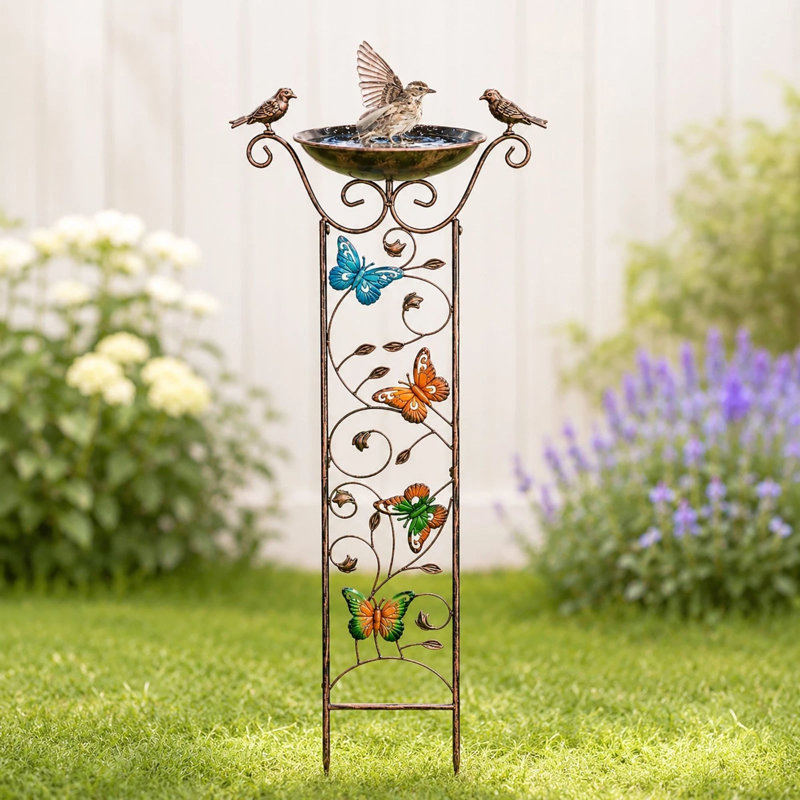 Decorative Metal Bird Bath