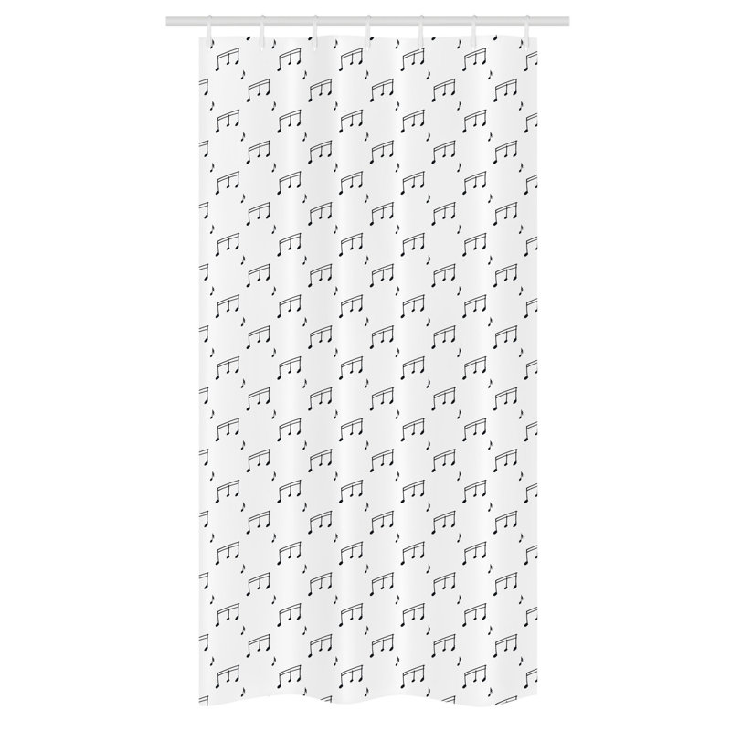 Shower Curtain with Hooks Included, 36" W x 72" L