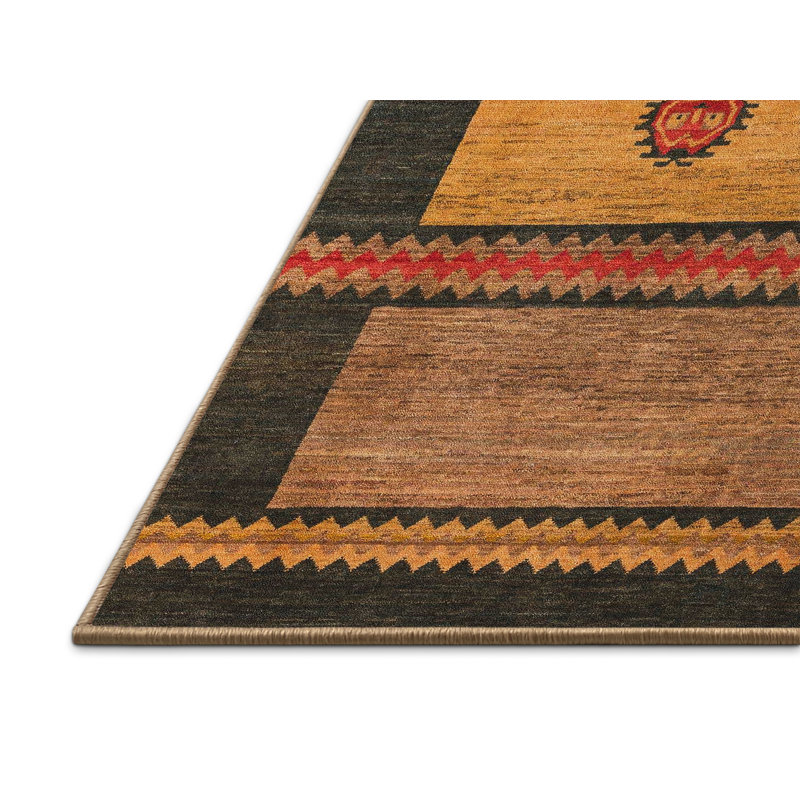 Gyeong-hui Abstract Indoor Rug, Rectangle 3' x 5'