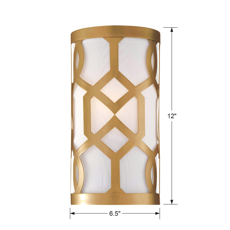 Jennings 1 - Light Flush Mounted Sconce, Aged Brass