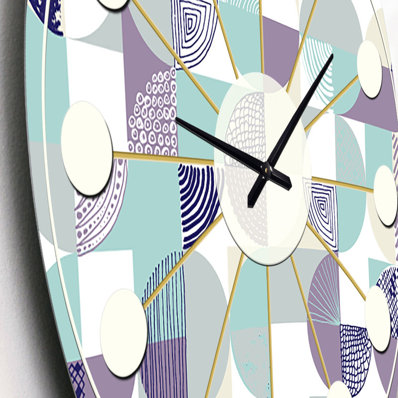 Horloge murale rétro Mid-Century, Petit