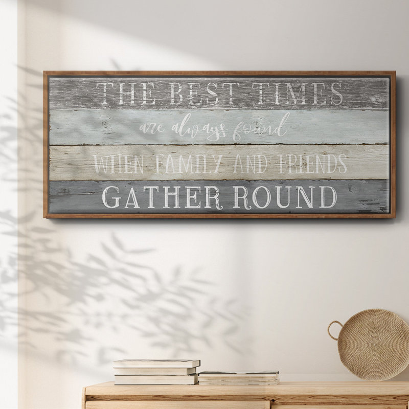 Best Times- Framed Canvas, 24" H x 60" W