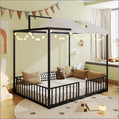 Lit de sol convertible 3-en-1 Montessori
