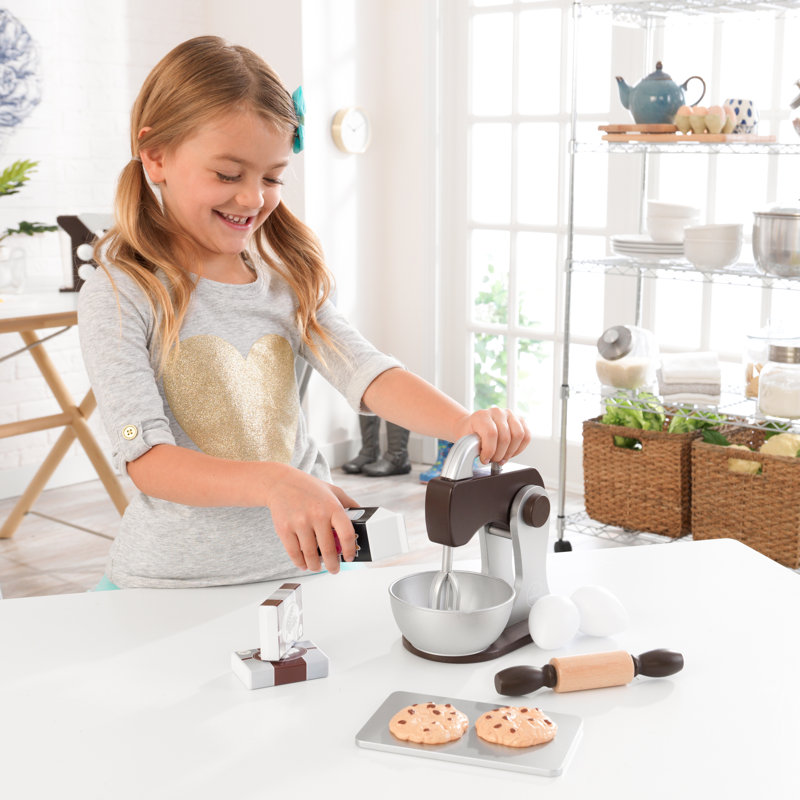Toy Wooden Baking Set, Espresso