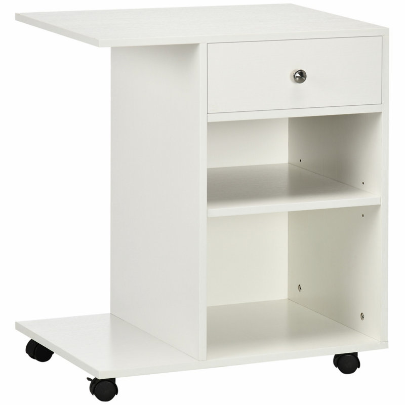 Office Storage Cabinet, Rolling File Cabinet With Wheels, Adjustable Shelf, Drawer, Vertical Filing Cabinet For Storage