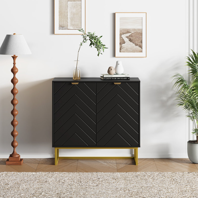 80cm Sideboard, Black