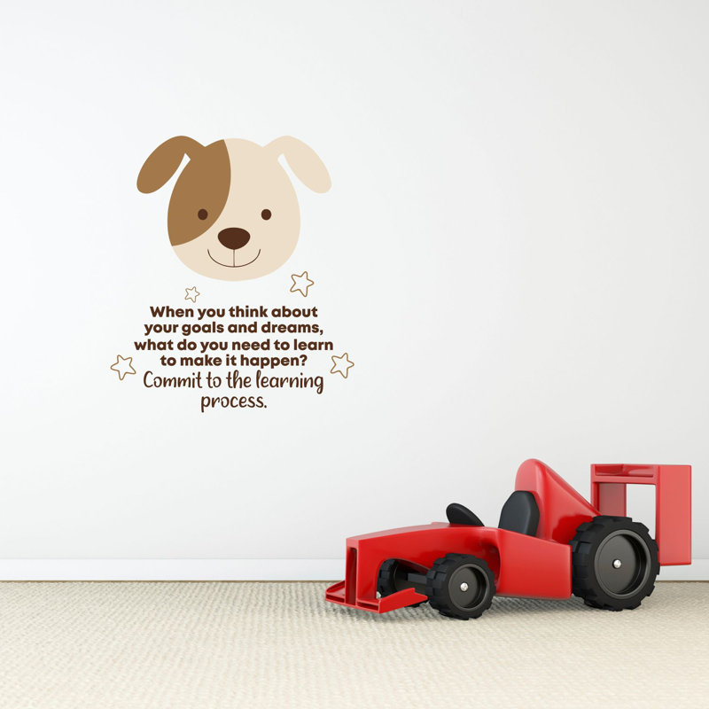 Text & Numbers Wall Decal, 40" H x 35" W x 0.05" D