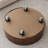35.4" Round Faux Marble Tabletop Coffee Table