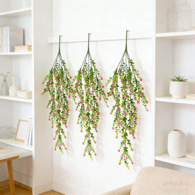 3 PCS Fake Hanging Plant Greenery Vine – for Wall, Home, Living Room, Porch & Indoor-Outdoor Decor,Spring Summer Home Wall Garden Wedding Party Decor
