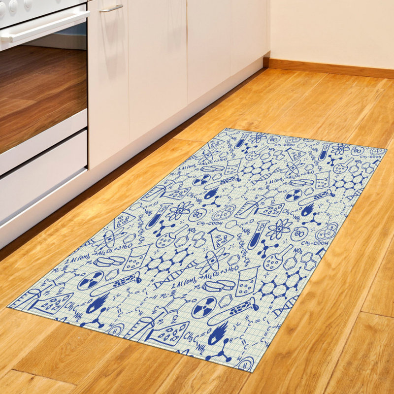 Tapis décoratif en fibre de polyester à haute densité, Rectangle 2 pi 7 po x 5 pi
